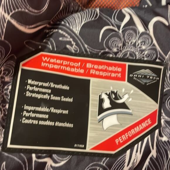 Columbia Brand Omni Shield Windbreaker Rain Jacket Women's Large Orange - Picture 8 of 11